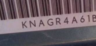VIN prefix KNAGR4A61B51