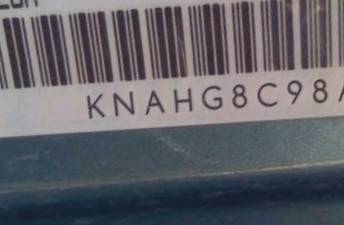 VIN prefix KNAHG8C98A73