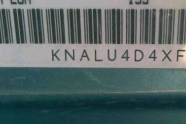 VIN prefix KNALU4D4XF60
