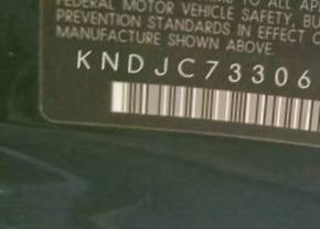 VIN prefix KNDJC7330655