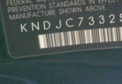 VIN prefix KNDJC7332553
