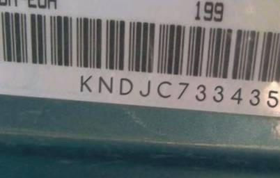 VIN prefix KNDJC7334350