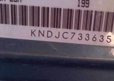 VIN prefix KNDJC7336351