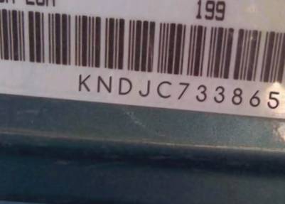 VIN prefix KNDJC7338655