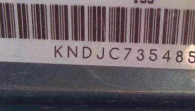 VIN prefix KNDJC7354858