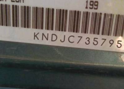 VIN prefix KNDJC7357958