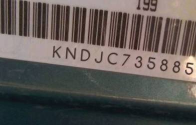 VIN prefix KNDJC7358857