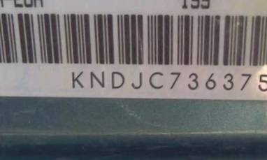 VIN prefix KNDJC7363757