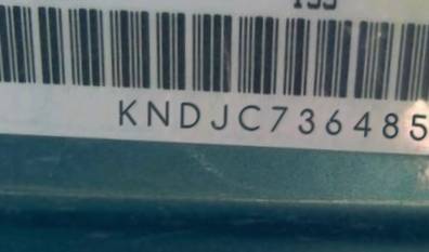 VIN prefix KNDJC7364858