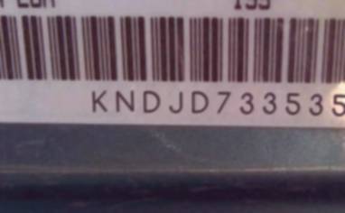 VIN prefix KNDJD7335351