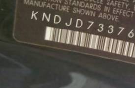 VIN prefix KNDJD7337655