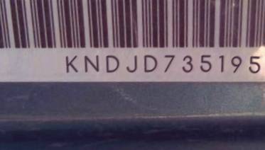 VIN prefix KNDJD7351958