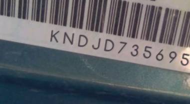 VIN prefix KNDJD7356958