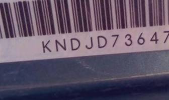 VIN prefix KNDJD7364756