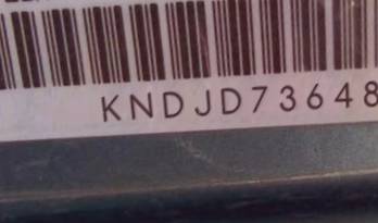 VIN prefix KNDJD7364857