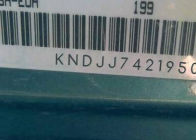 VIN prefix KNDJJ7421950