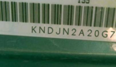 VIN prefix KNDJN2A20G73