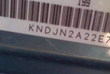 VIN prefix KNDJN2A22E70