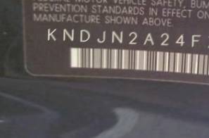 VIN prefix KNDJN2A24F72