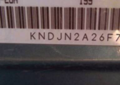 VIN prefix KNDJN2A26F78