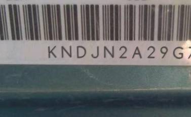 VIN prefix KNDJN2A29G78
