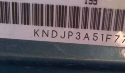 VIN prefix KNDJP3A51F77