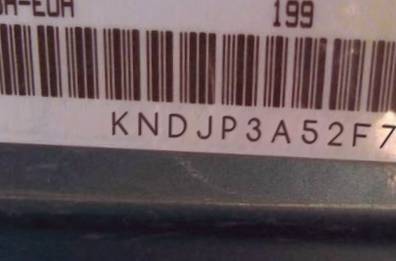 VIN prefix KNDJP3A52F77