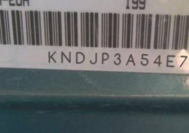 VIN prefix KNDJP3A54E70