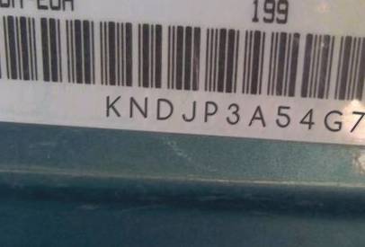 VIN prefix KNDJP3A54G73