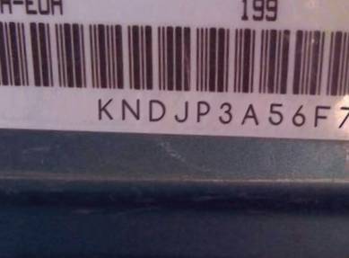 VIN prefix KNDJP3A56F78