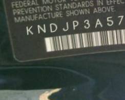 VIN prefix KNDJP3A57G78