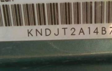 VIN prefix KNDJT2A14B72