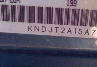 VIN prefix KNDJT2A15A70