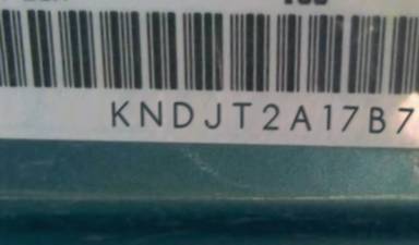 VIN prefix KNDJT2A17B77