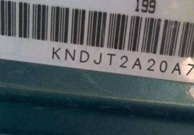 VIN prefix KNDJT2A20A71