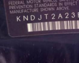 VIN prefix KNDJT2A23B77