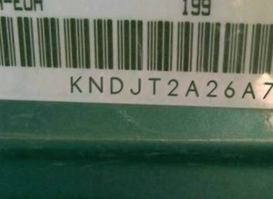 VIN prefix KNDJT2A26A71