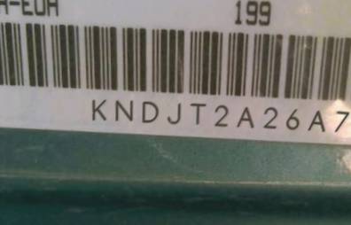 VIN prefix KNDJT2A26A77