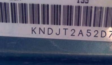 VIN prefix KNDJT2A52D74