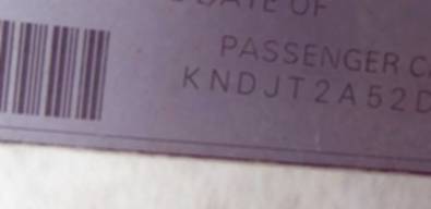 VIN prefix KNDJT2A52D77