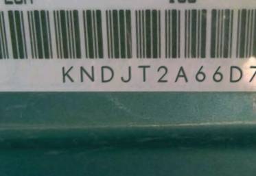 VIN prefix KNDJT2A66D75