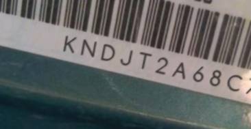 VIN prefix KNDJT2A68C73