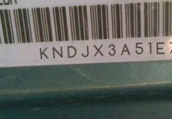 VIN prefix KNDJX3A51E71