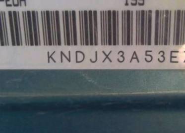 VIN prefix KNDJX3A53E70