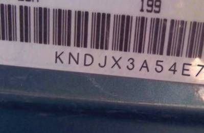 VIN prefix KNDJX3A54E71