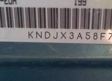 VIN prefix KNDJX3A58F77