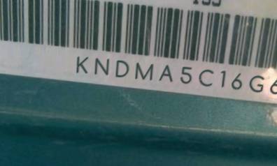 VIN prefix KNDMA5C16G61