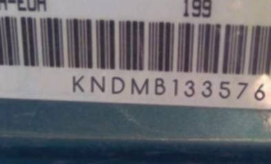VIN prefix KNDMB1335761