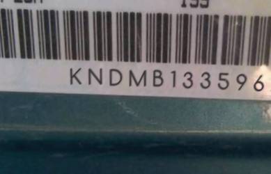 VIN prefix KNDMB1335962