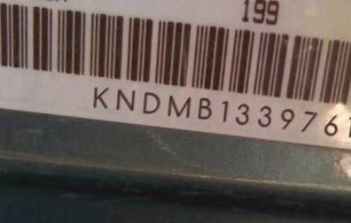 VIN prefix KNDMB1339761